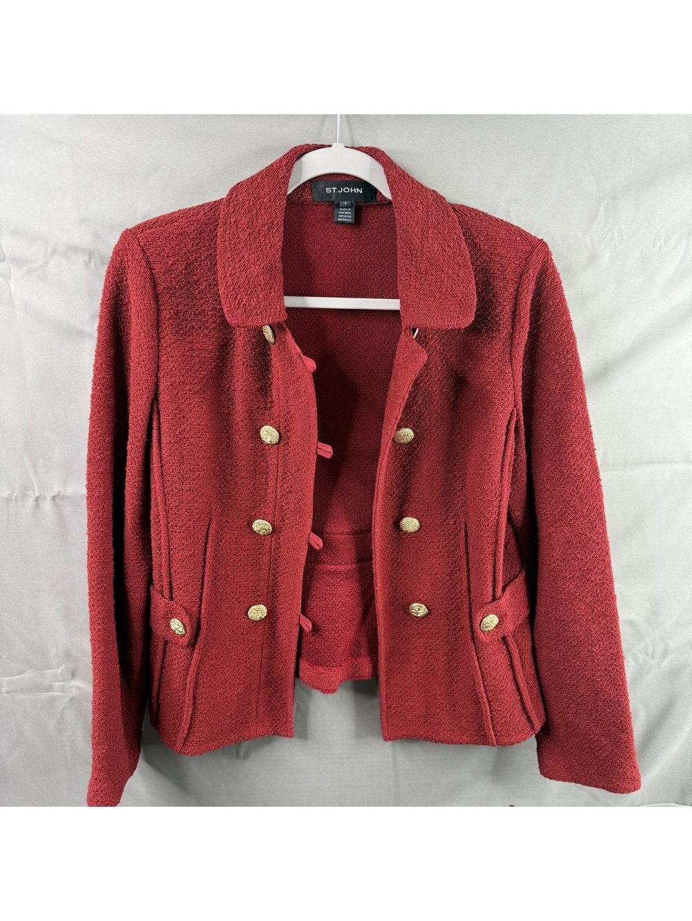 St. John Womens 8 Knit Jacket